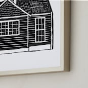 "Home Study 1" - Art Print in Ink by Akweley Creative - Frame Close-up