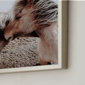 "Wild Wind" - Art Print in Warm Tan by Claire Duda - Frame Close-up