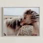 "Wild Wind" - Art Print in Warm Tan by Claire Duda - Framed