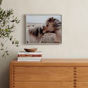 "Wild Wind" - Art Print in Warm Tan by Claire Duda - In a Room