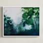 "Homeland" - Art Print in Forest Green by Brittany Fan - Framed Canvas