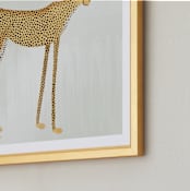 "Spots" - Art Print in Buff Orange by Megan Zang - Frame Close-up