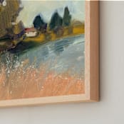 "Take Me Home I" - Art Print in Wheat by Lindsay Megahed - Frame Close-up