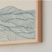 "Rolling Hills" - Art Print in Sage Hills by Jayne Alfieri - Frame Close-up