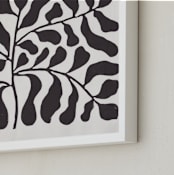 "Branches to the Sky" - Art Print in Chalkboard Black by Alisa Galitsyna - Frame Close-up