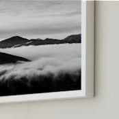 "Tempest Number Three" - Art Print in charcol by Eric Clegg - Frame Close-up
