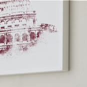 "Colosseum" - Art Print in Merlot by Paul Berthelot - Frame Close-up
