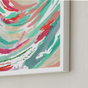 "Restored" - Art Print in Peachy dream by Christi Parks - Frame Close-up