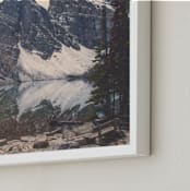 "Lake Agnes" - Art Print in Alpine Green by Korry Brown - Frame Close-up