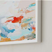 "This feels like home" - Art Print in pale peach by Katie Schermbeck - Frame Close-up