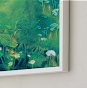 "Save Me a Spot, Meadow" - Art Print in Meadow by Tracy Ann - Frame Close-up