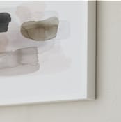 "Soft Dimension" - Art Print in Rose Putty by Melanie Severin - Frame Close-up