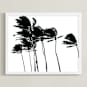 "Palm Trees in the Wind" - Art Print in Noir by BeachPaperCo - Framed