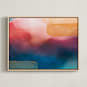 "Mended" - Art Print in Blushed Pink by Helen Makadia - Framed Canvas
