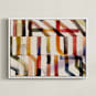 "pipes I" - Art Print in Rust by Sumak Studio - Framed Canvas