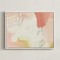 "seventy-five II" - Art Print in Bubble Gum by Morgan Kendall - Framed Canvas