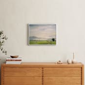 "Hilltop" - Art Print in Meadow Mist by Stephanie Goos Johnson - In a Room