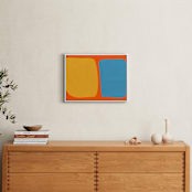 "Echo in Color" - Art Print in Mod Orange by Beth Vassalo - In a Room