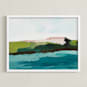 "Lahaina Seascape" - Art Print in Deep Sea by Caryn Owen - Framed