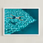 "Bliss" - Art Print in Water by Sadye Sagov - Framed