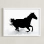 "Free To Be" - Art Print in Black and White by Leslie Le Coq - Framed