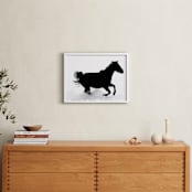 "Free To Be" - Art Print in Black and White by Leslie Le Coq - In a Room