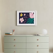 "Evening Blooms 2" - Art Print in Violet by Haley Warner - In a Room