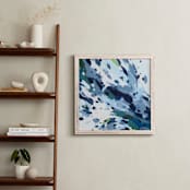 "Verdant Ocean" - Art Print in Sea Blue by Katie Craig - In a Room