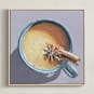 "From The Top 2" - Art Print in Smokey Lavender by Amber Piacentine - Framed Canvas