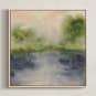 "Marshlands" - Art Print in Ink by Holly Whitcomb - Framed Canvas