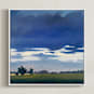 "Come Rain or Shine" - Art Print in Summer Storm by Stephanie Goos Johnson - Framed Canvas