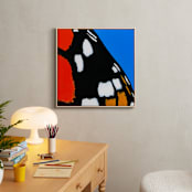 "Magnificent Monarch" - Art Print in Butterfly Orange by Janie Allen - In a Room