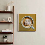 "From The Top 3" - Art Print in Yellow Ochre by Amber Piacentine - In a Room
