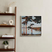 "Davison Head" - Art Print in Pale Blue by Kelly Johnston - In a Room
