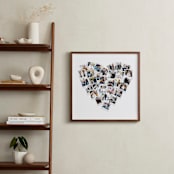"Heart Snapshot Mix® Photo Art" - Framed Photo in White by Minted - In a Room