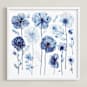 "Blue Arrangement" - Art Print in Blue by Elena Kulikova - Framed
