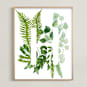 "Floral Monogram H" - Art Print in mint green by Helga Wigandt - Framed