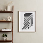 "State Lines, Indiana" - Art Print in Black by Owl and Toad - In a Room