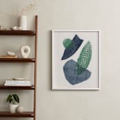 "Earth & Sky II" - Art Print in Forest Green by Alisa Galitsyna - In a Room