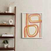 "Summer Siesta" - Art Print in Coral by ALICIA BOCK - In a Room