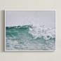 "Sea of Glass" - Art Print in Sagey Teal by Charlotte Mello Stevenson - Framed Canvas