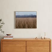 "Fields of Wheat" - Art Print in tan by Claire Duda - In a Room