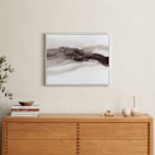 "Softly Layered" - Art Print in Matterhorn by Melanie Severin - In a Room