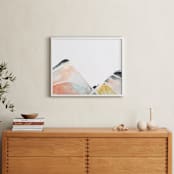 "Above the Horizon" - Art Print in Dusty Peach by Christi Parks - In a Room