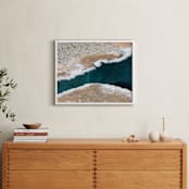 "Beneath the Crust" - Art Print in Deep Azure Spring by KIMBERLY SMITH - In a Room