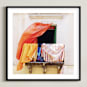"A Summer in Lipari" - Art Print in Yellow sun by Massimiliano Massimo Borelli - Framed