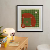 "Dinger 2 Diamond in the Rough" - Art Print in Clay by Kamala Nahas - In a Room