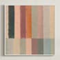 "Piano Bars II" - Art Print in Mauve by Lindsay Megahed - Framed Canvas