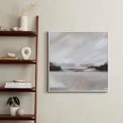 "Misty Beaches I" - Art Print in Misty Grey by AlisonJerry - In a Room