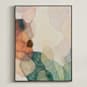 "Echoes I" - Art Print in Rust by Wendy Keller - Framed Canvas